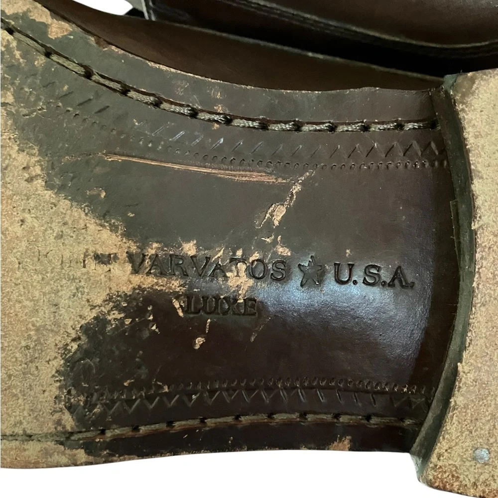 John Varvatos Luxe Oxford Brown Leather Plain Toe Dress Shoes Men’s Size 11 - Picture 13 of 16